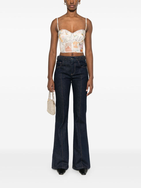 Top de corsé aplastado