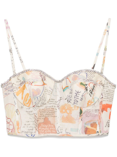 Top de corsé aplastado