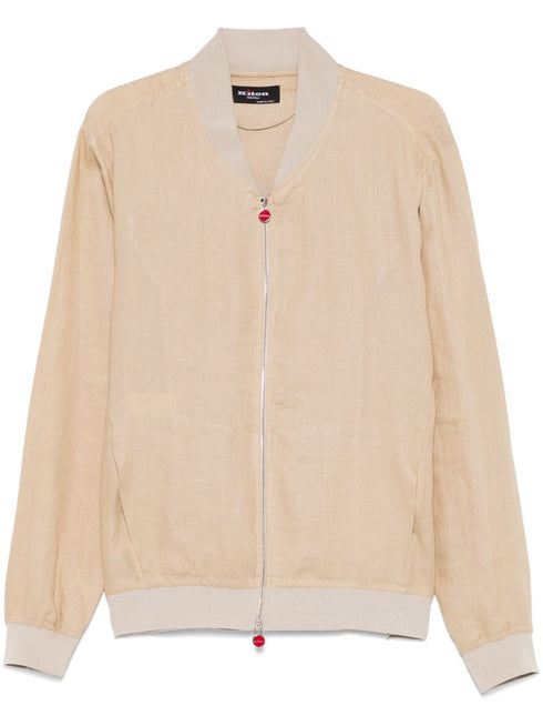 linen bomber jacket