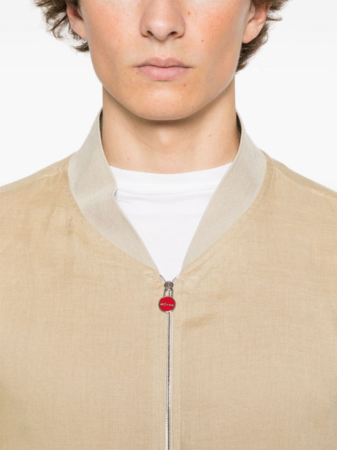 linen bomber jacket