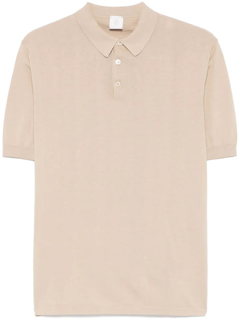 fine-knit polo shirt