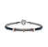 18kt rose gold black diamond cord bracelet