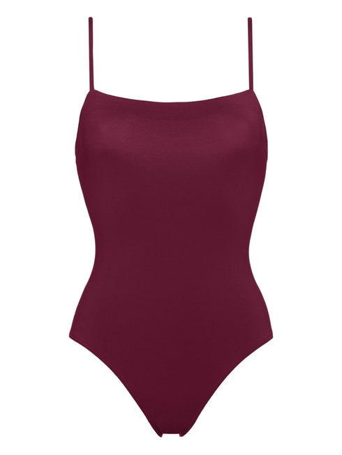 Aquarelle square-neck swimsuit
