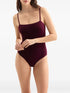 Aquarelle square-neck swimsuit