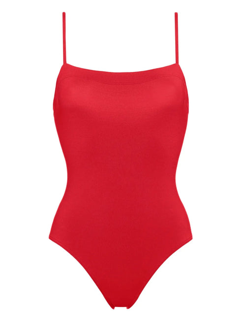 Aquarelle square-neck swimsuit