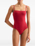 Aquarelle square-neck swimsuit