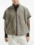 Monili chain-detail shearling jacket