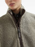 Monili chain-detail shearling jacket