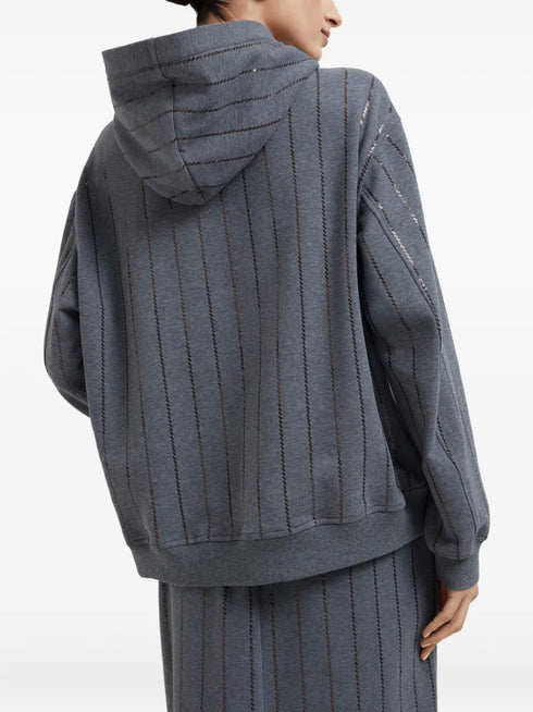 sequin-embellished hoodie