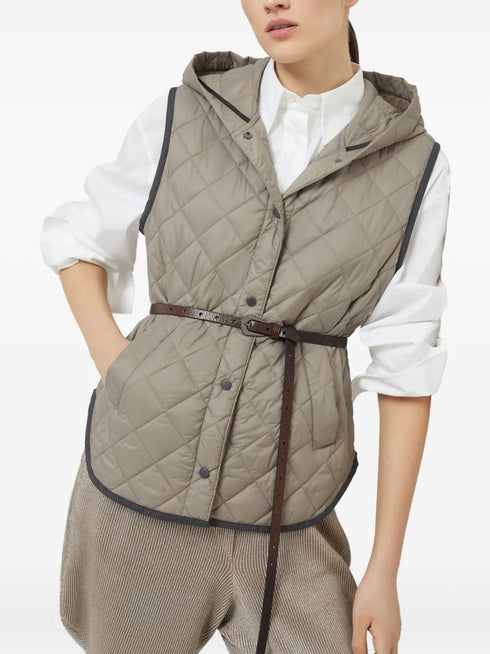 quilted gilet