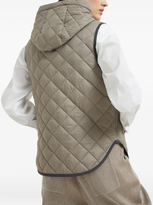 quilted gilet