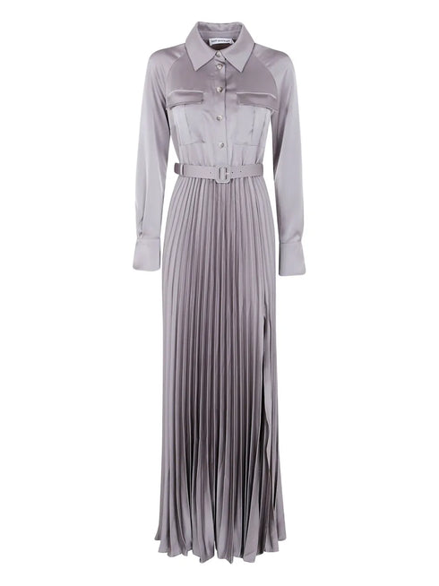 pleated shirt dress
