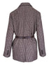 houndstooth belted blazer