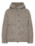 chevron flecked down jacket