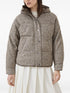 chevron flecked down jacket
