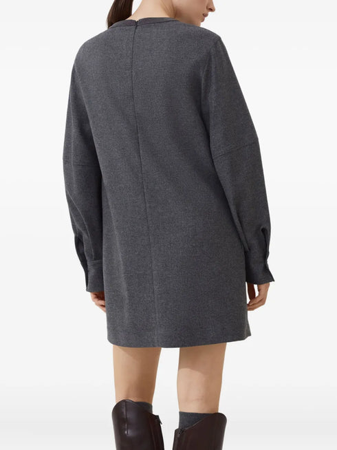 virgin wool-blend dress