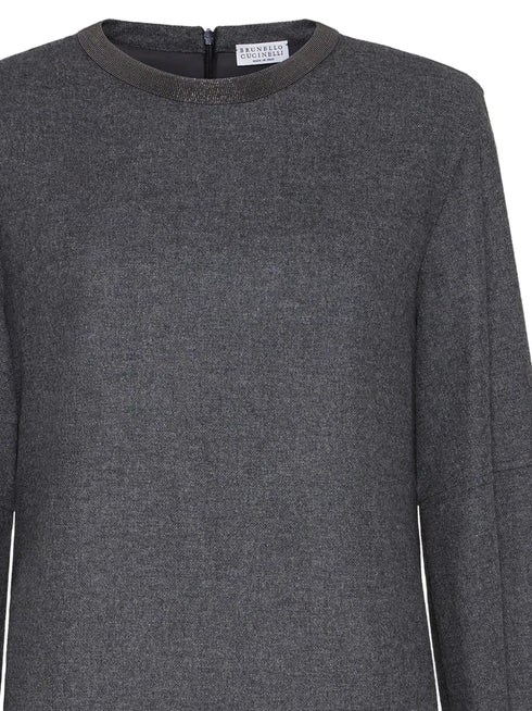 virgin wool-blend dress