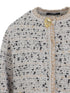tweed gold-button jacket
