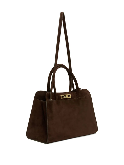 suede tote bag
