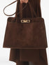suede tote bag