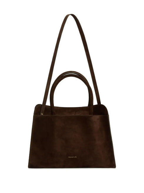 suede tote bag