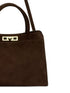 suede tote bag