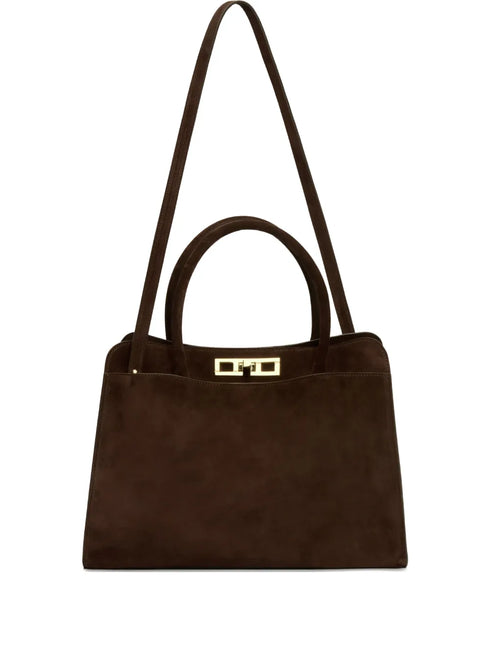 suede tote bag