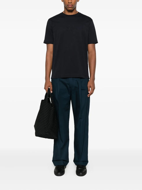 logo-embroidered T-shirt