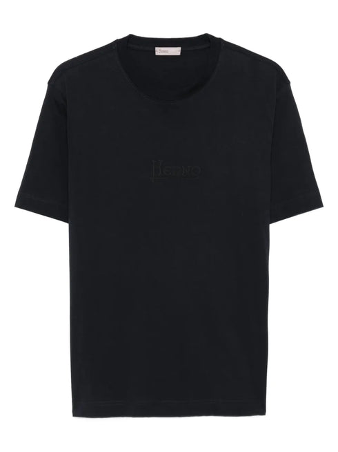 logo-embroidered T-shirt