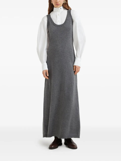 round-neck knit dress