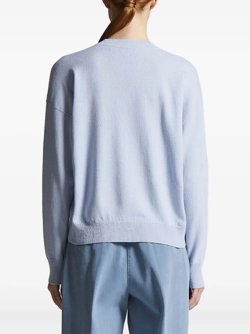 v-neck embellished sweater