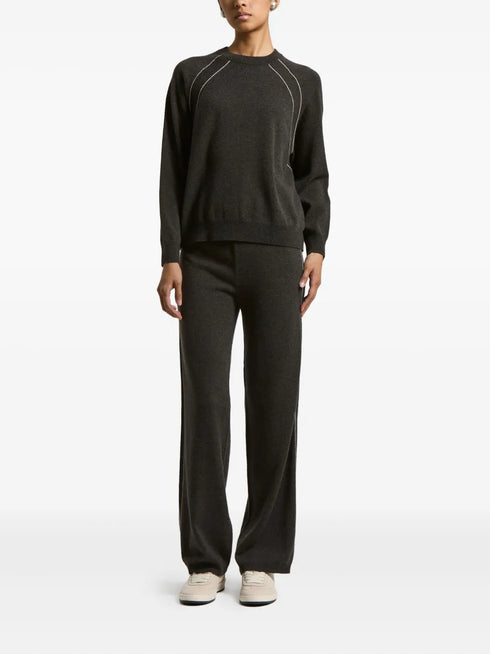 raglan-sleeve cashmere sweater