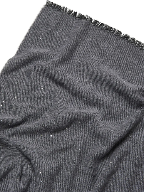 glitter-embellished scarf