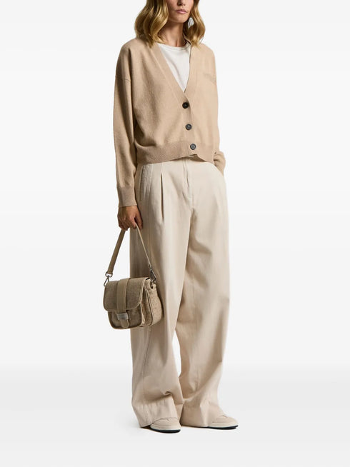 button embellished cardigan