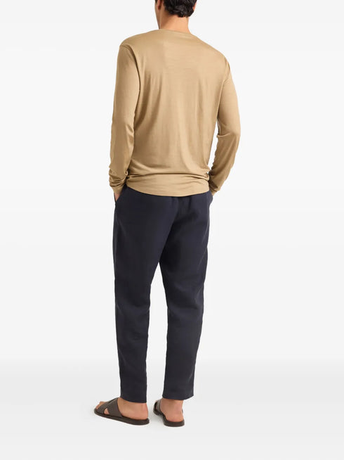 OB-T long-sleeve merino-wool T-shirt