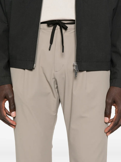 pleated drawstring trousers