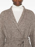 belted tweed coat