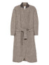 belted tweed coat