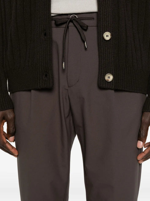 pleated drawstring trousers