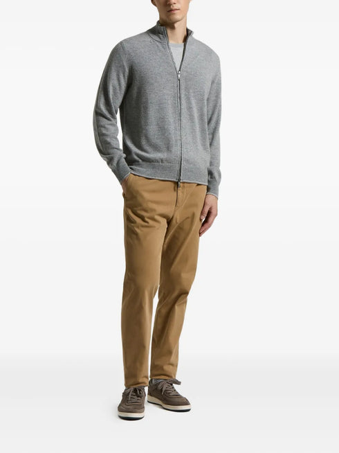 zip-fastening cardigan