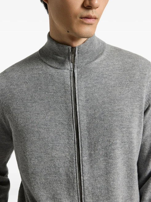 zip-fastening cardigan