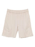 zip-pocket elasticated shorts