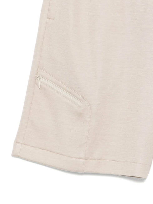zip-pocket elasticated shorts
