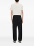 pleated straight-leg trousers
