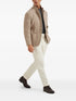 stand-up collar pocket blazer