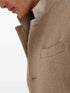 stand-up collar pocket blazer