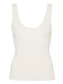 scoop-neck ribbed tank top
