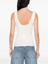 scoop-neck ribbed tank top