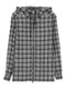 plaid hooded shirt