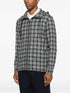 plaid hooded shirt